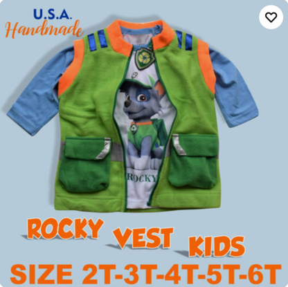 Rayder Custome Vest Rescue Pups Vest Ryder Halloween Vest Outfit Halloween Family Dog Puppy Costume Christmas Gift for family
