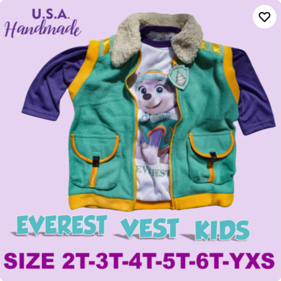 Rayder Custome Vest Rescue Pups Vest Ryder Halloween Vest Outfit Halloween Family Dog Puppy Costume Christmas Gift for family