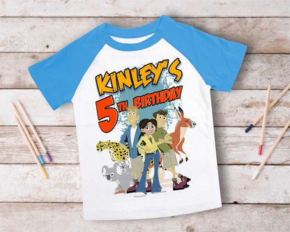Wild Kratt Birthday T Shirt, Wild Kratts theme Party, Gift Birthday Shirt, family tees Custom