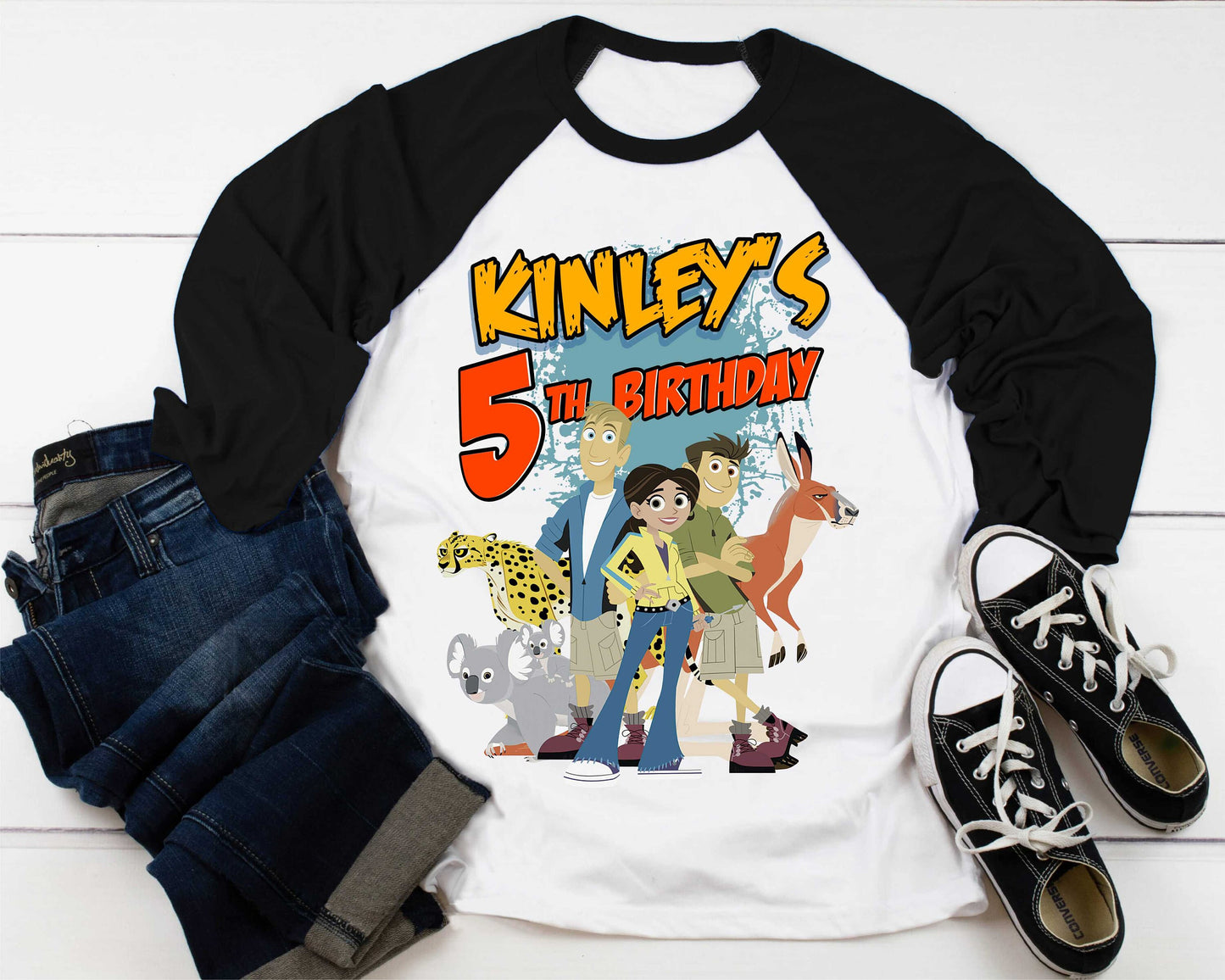 Wild Kratt Birthday T Shirt, Wild Kratts theme Party, Gift Birthday Shirt, family tees Custom