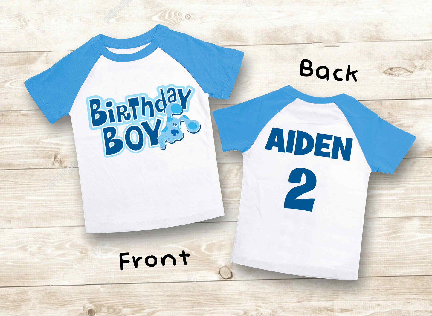 Blue Clue  Inspired Birthday T Shirt, Blue Clue theme Party, Gift Birthday Shirt, family tees Custom