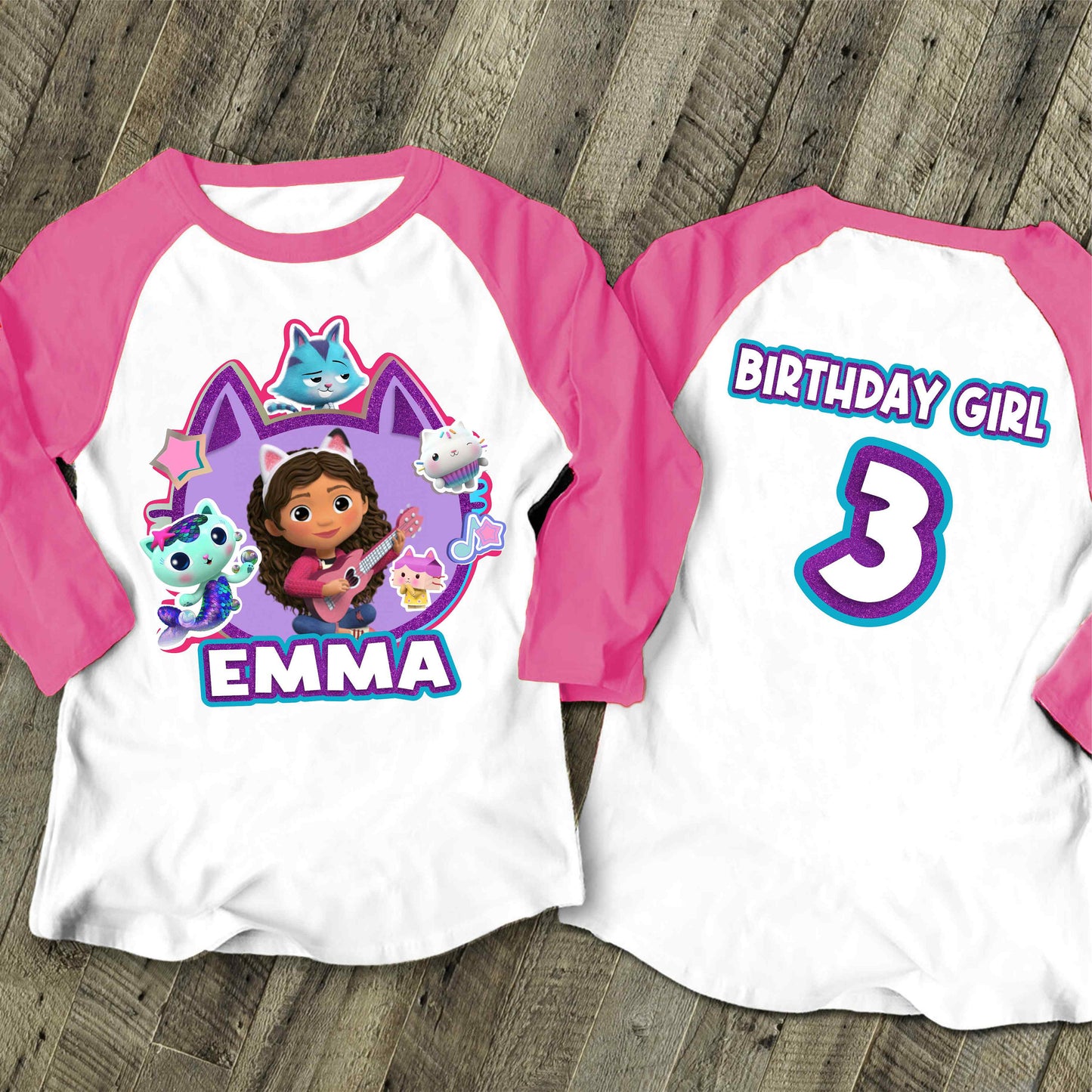 Dollhouse Birthday T Shirt, Gabby Theme Party Shirt , Gift Birthday Shirt, family tees Custom