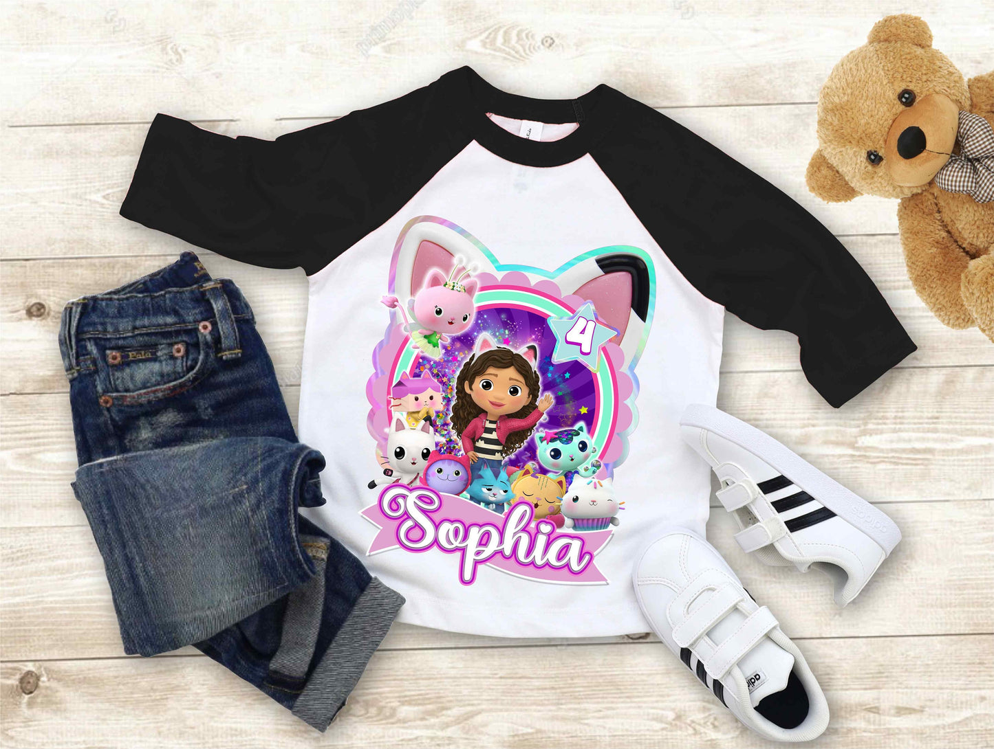 Dollhouse Birthday T Shirt, Gabby Theme Party Shirt , Gift Birthday Shirt, family tees Custom