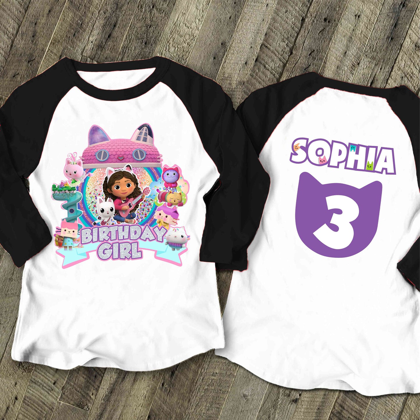 Dollhouse Birthday T Shirt, Gabby Theme Party Shirt , Gift Birthday Shirt, family tees Custom