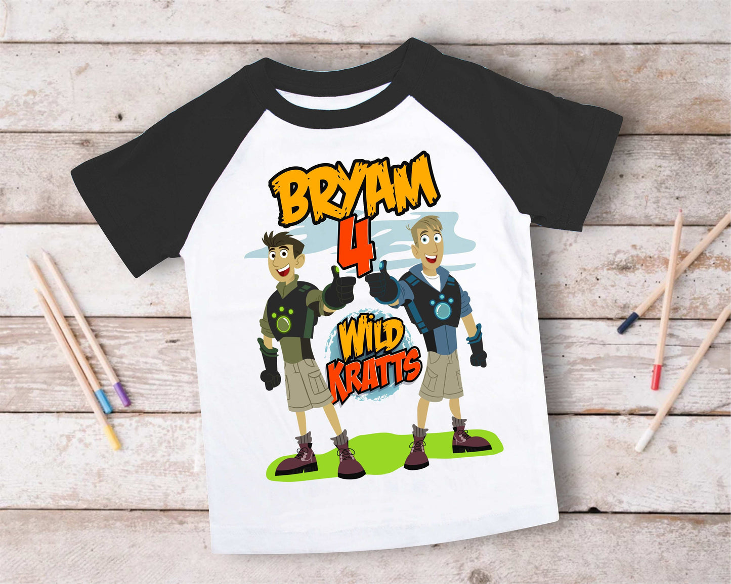 Wild Kratt Birthday T Shirt, Wild Kratts theme Party, Gift Birthday Shirt, family tees Custom