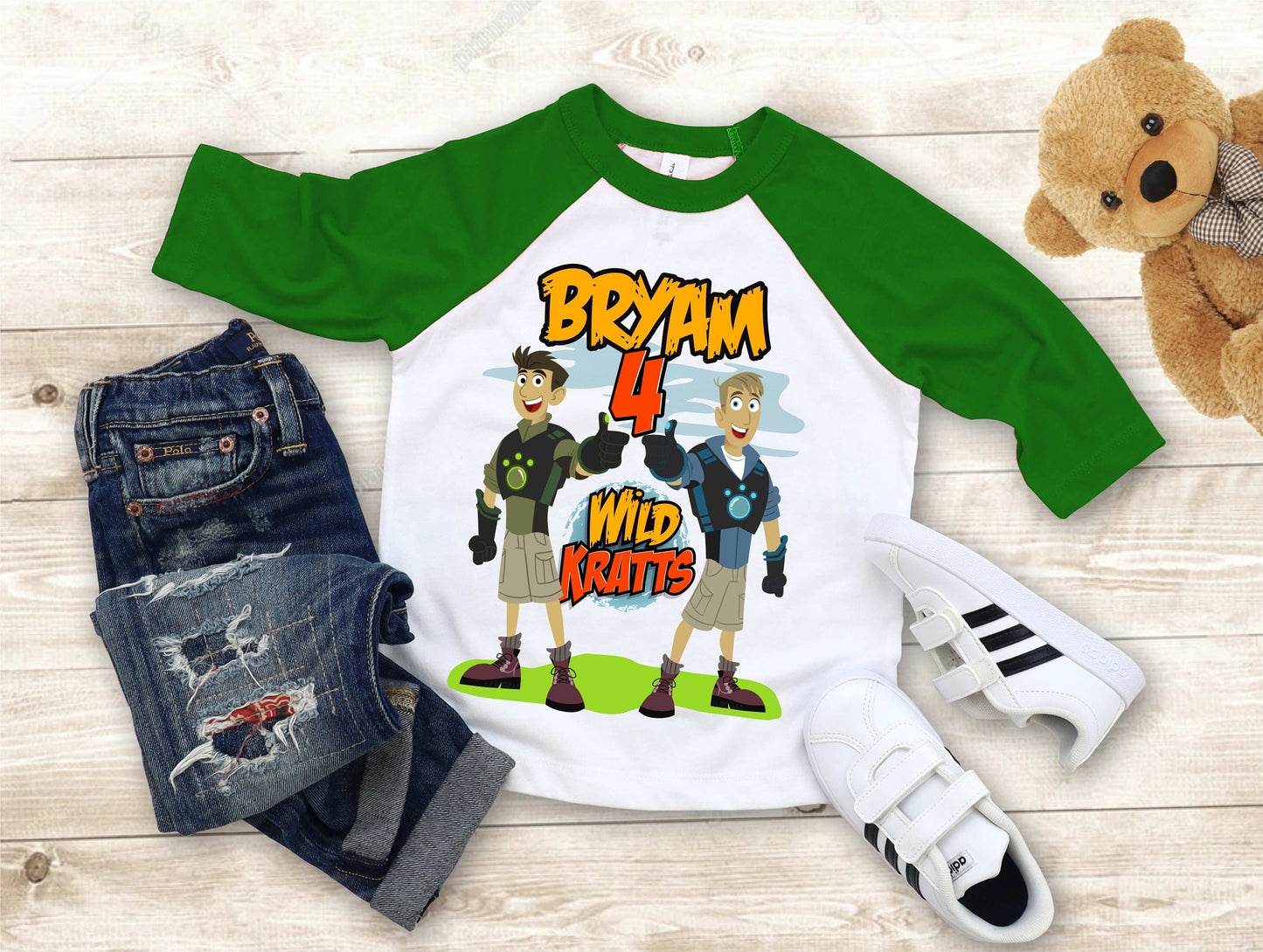 Wild Kratt Birthday T Shirt, Wild Kratts theme Party, Gift Birthday Shirt, family tees Custom