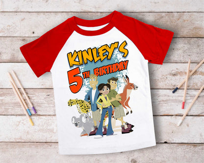 Wild Kratt Birthday T Shirt, Wild Kratts theme Party, Gift Birthday Shirt, family tees Custom