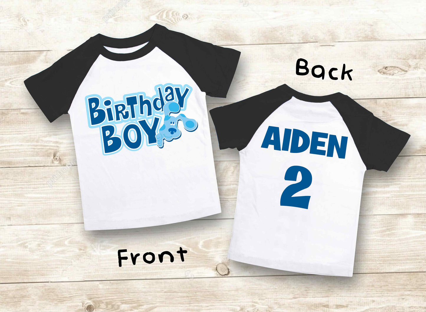 Blue Clue  Inspired Birthday T Shirt, Blue Clue theme Party, Gift Birthday Shirt, family tees Custom