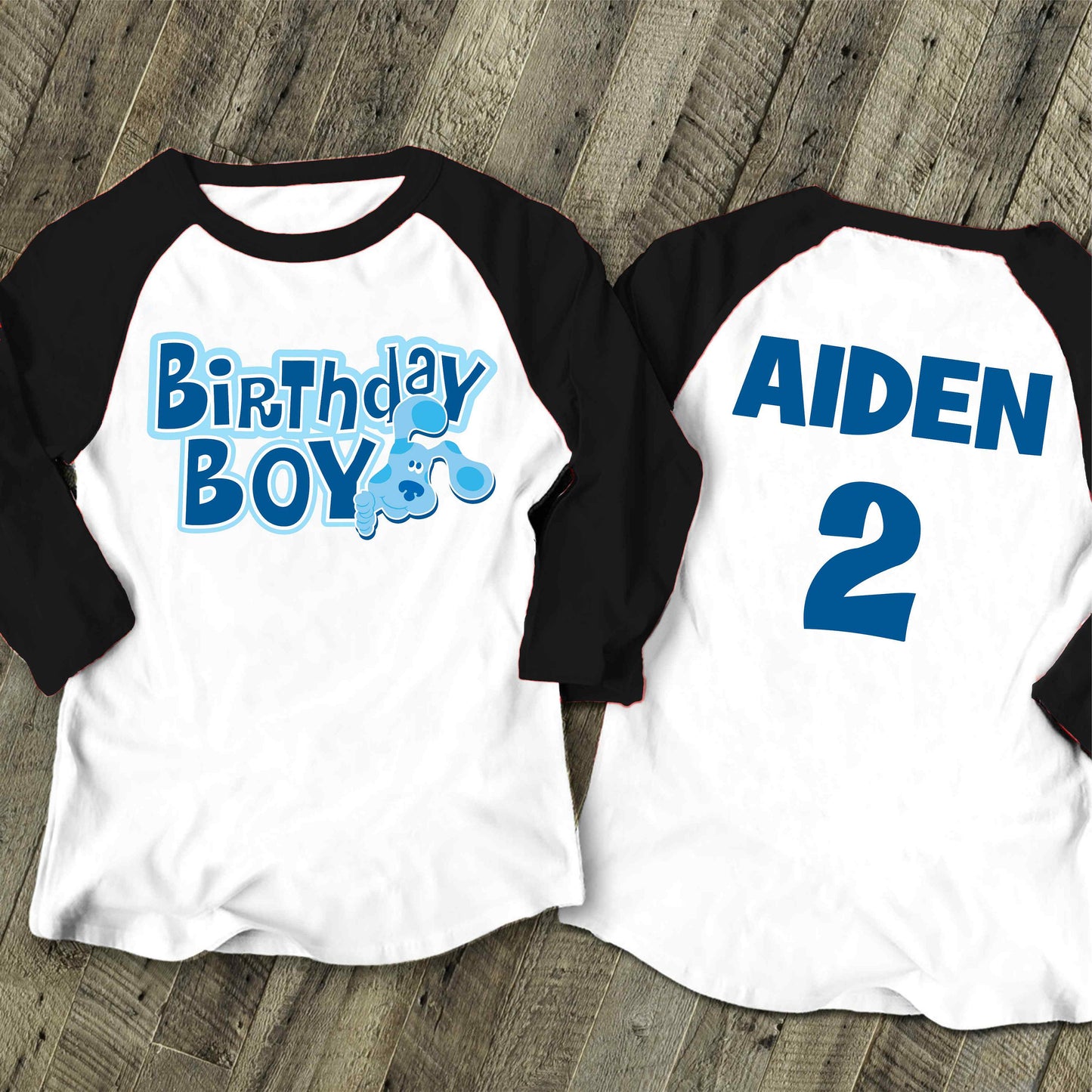 Blue Clue  Inspired Birthday T Shirt, Blue Clue theme Party, Gift Birthday Shirt, family tees Custom