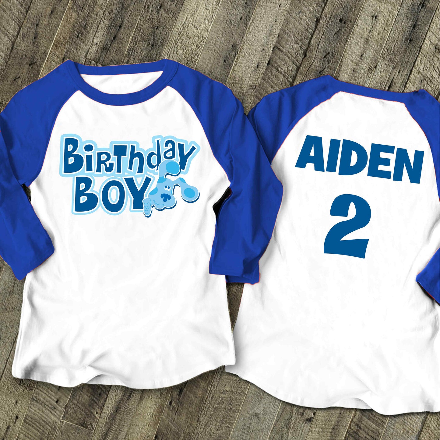 Blue Clue  Inspired Birthday T Shirt, Blue Clue theme Party, Gift Birthday Shirt, family tees Custom