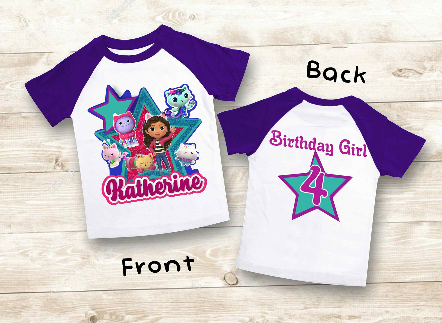 Dollhouse Birthday T Shirt, Gabby Theme Party Shirt , Gift Birthday Shirt, family tees Custom