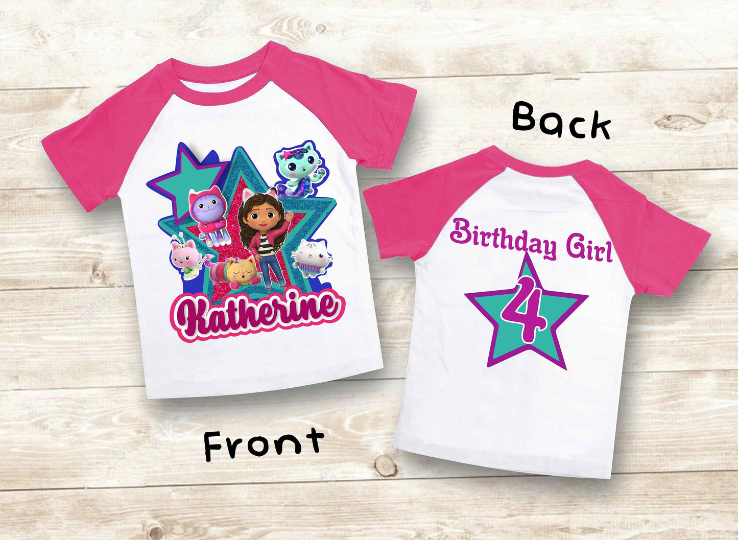 Dollhouse Birthday T Shirt, Gabby Theme Party Shirt , Gift Birthday Shirt, family tees Custom