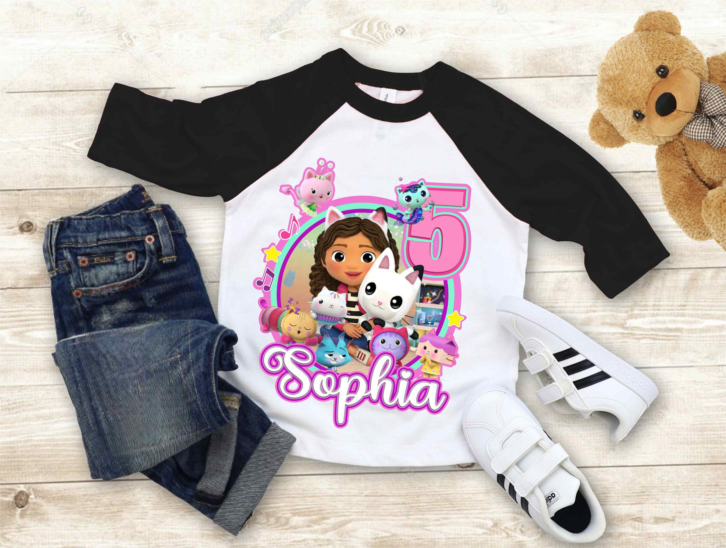 Dollhouse Birthday T Shirt, Gabby Theme Party Shirt , Gift Birthday Shirt, family tees Custom