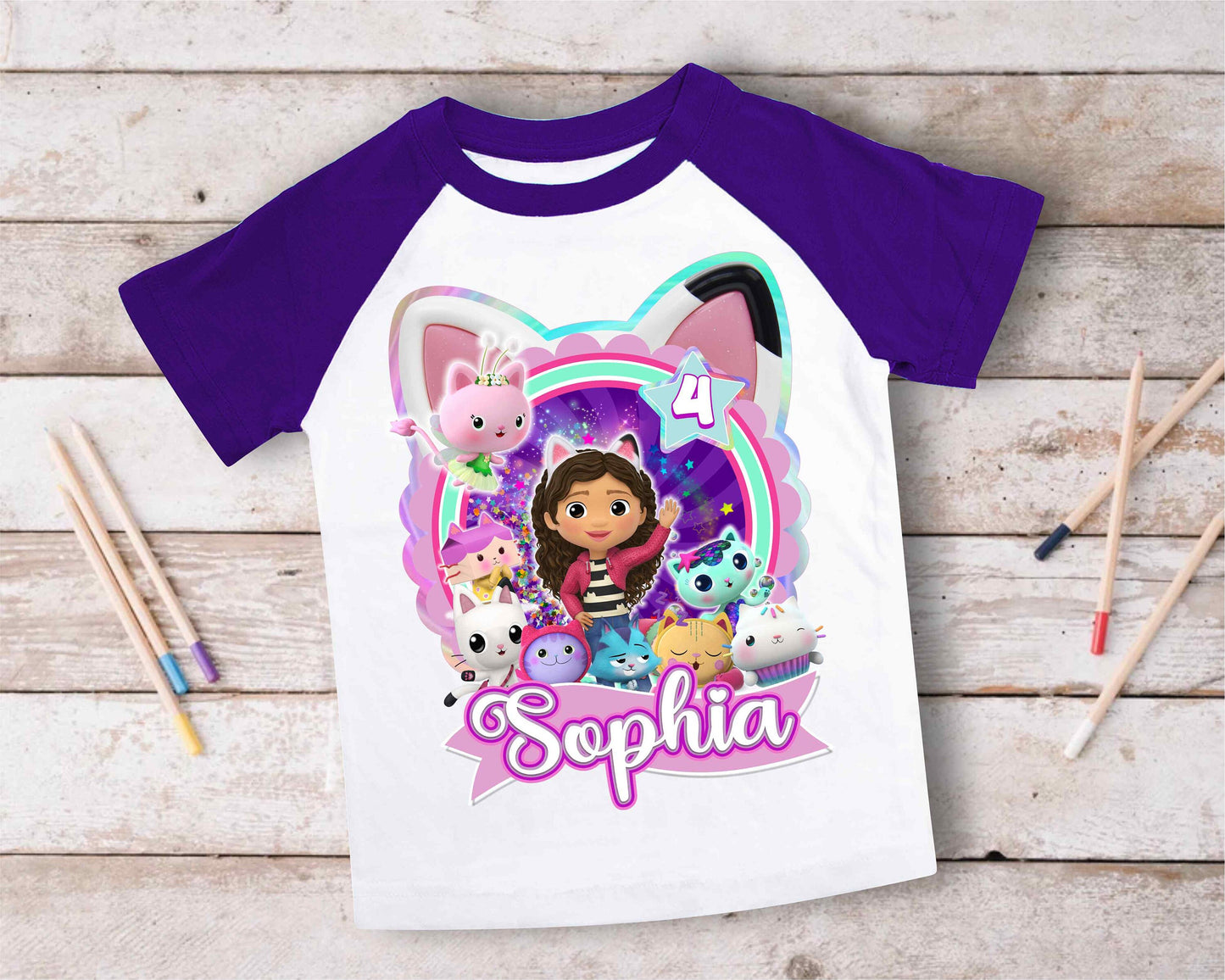 Dollhouse Birthday T Shirt, Gabby Theme Party Shirt , Gift Birthday Shirt, family tees Custom