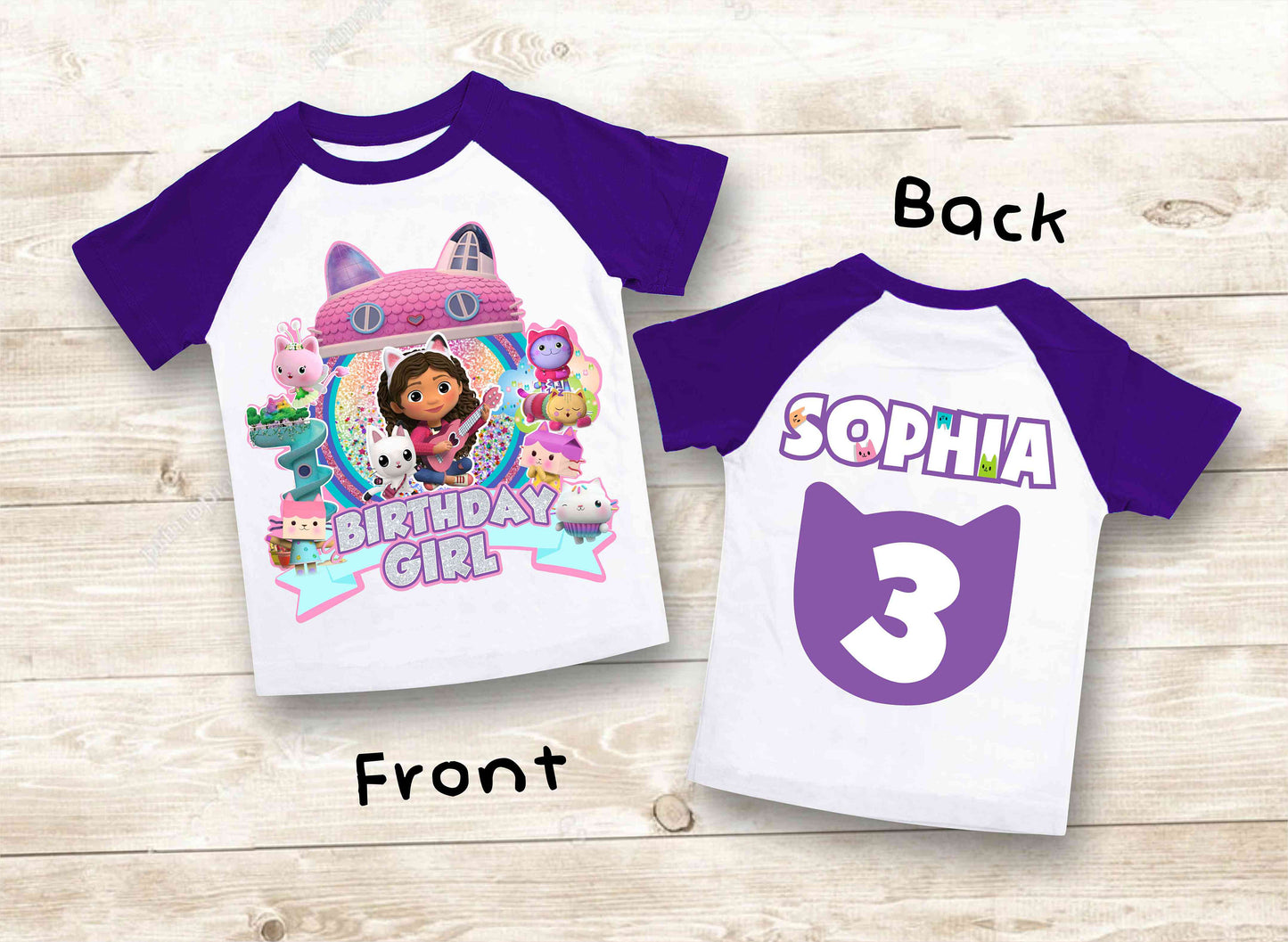 Dollhouse Birthday T Shirt, Gabby Theme Party Shirt , Gift Birthday Shirt, family tees Custom