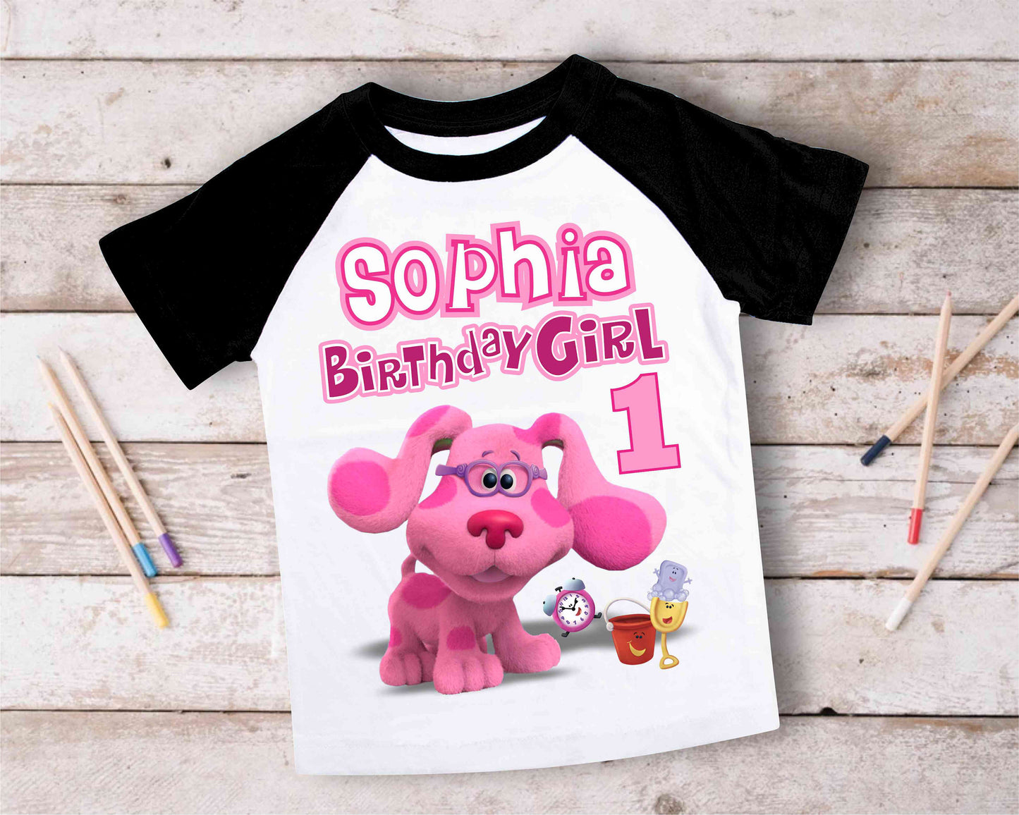 Blue Clue Inspired Birthday T Shirt, Blue Clue theme Party, Gift Birthday Shirt, family tees Custom