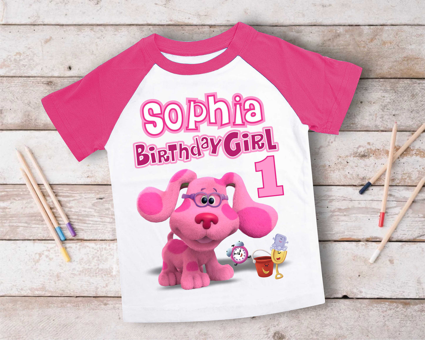 Blue Clue Inspired Birthday T Shirt, Blue Clue theme Party, Gift Birthday Shirt, family tees Custom