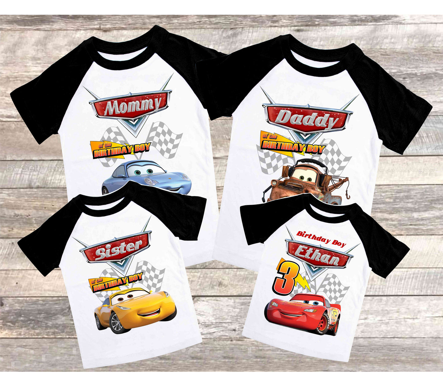 Cars Family Birthday Shirt, Lightning Mcqueen theme Party, Gift Birthday Shirt, family tees Custom