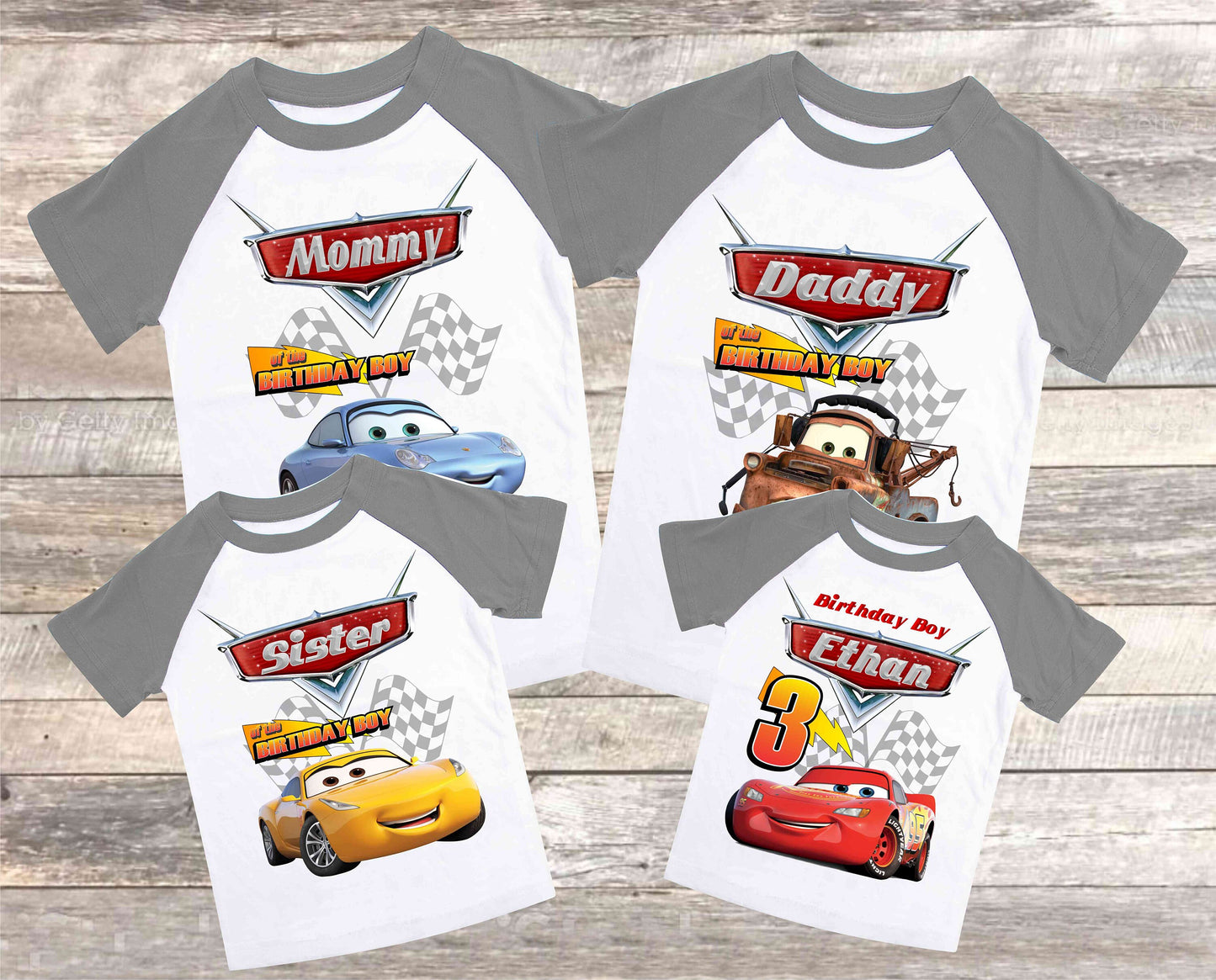 Cars Family Birthday Shirt, Lightning Mcqueen theme Party, Gift Birthday Shirt, family tees Custom