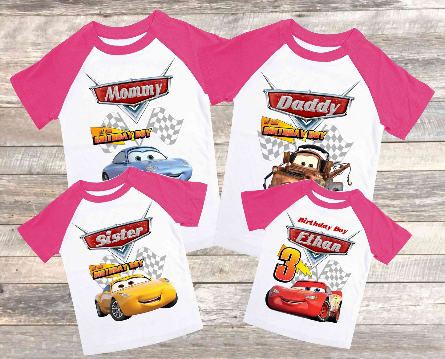 Cars Family Birthday Shirt, Lightning Mcqueen theme Party, Gift Birthday Shirt, family tees Custom