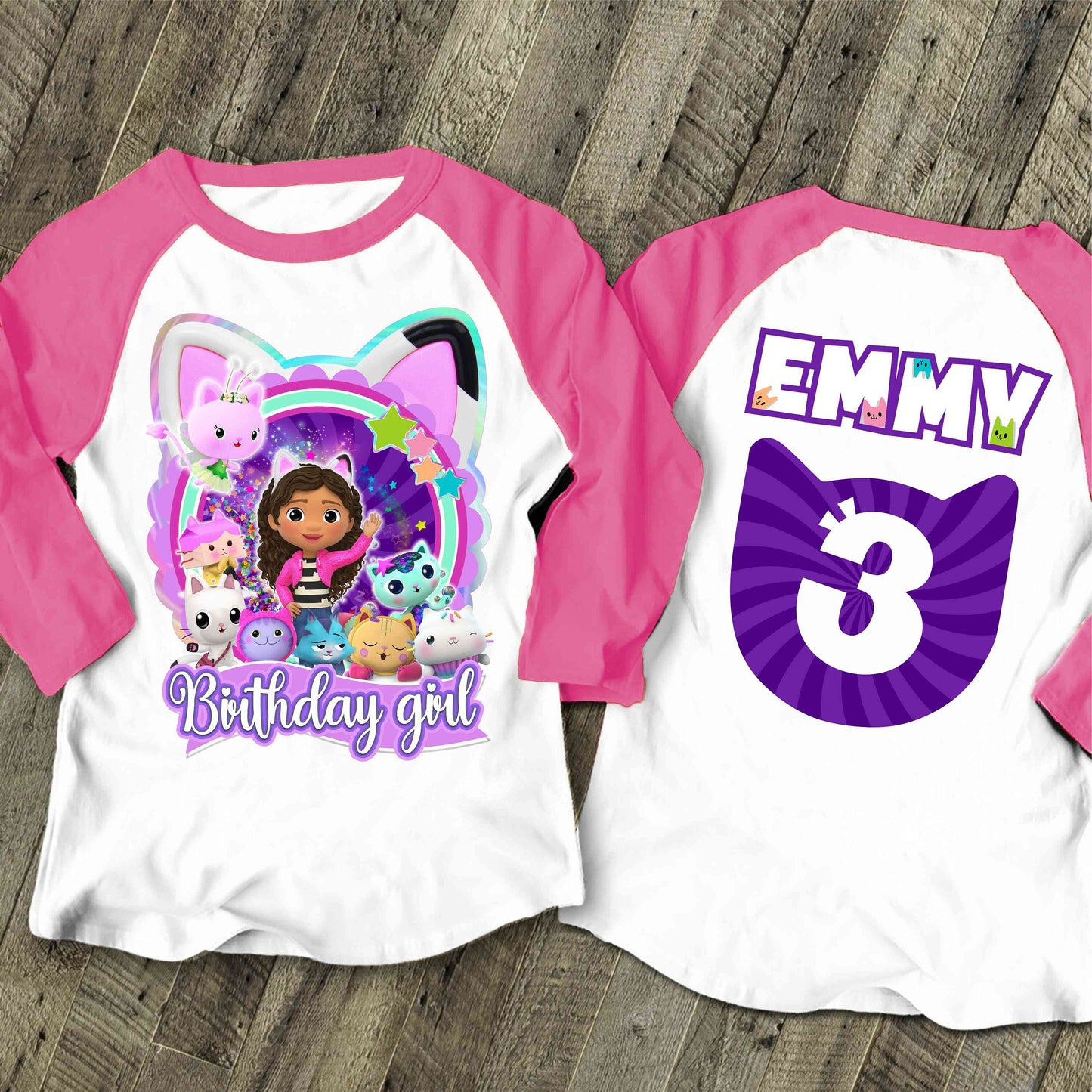 Dollhouse Birthday T Shirt, Gabby Theme Party Shirt , Gift Birthday Shirt, family tees Custom