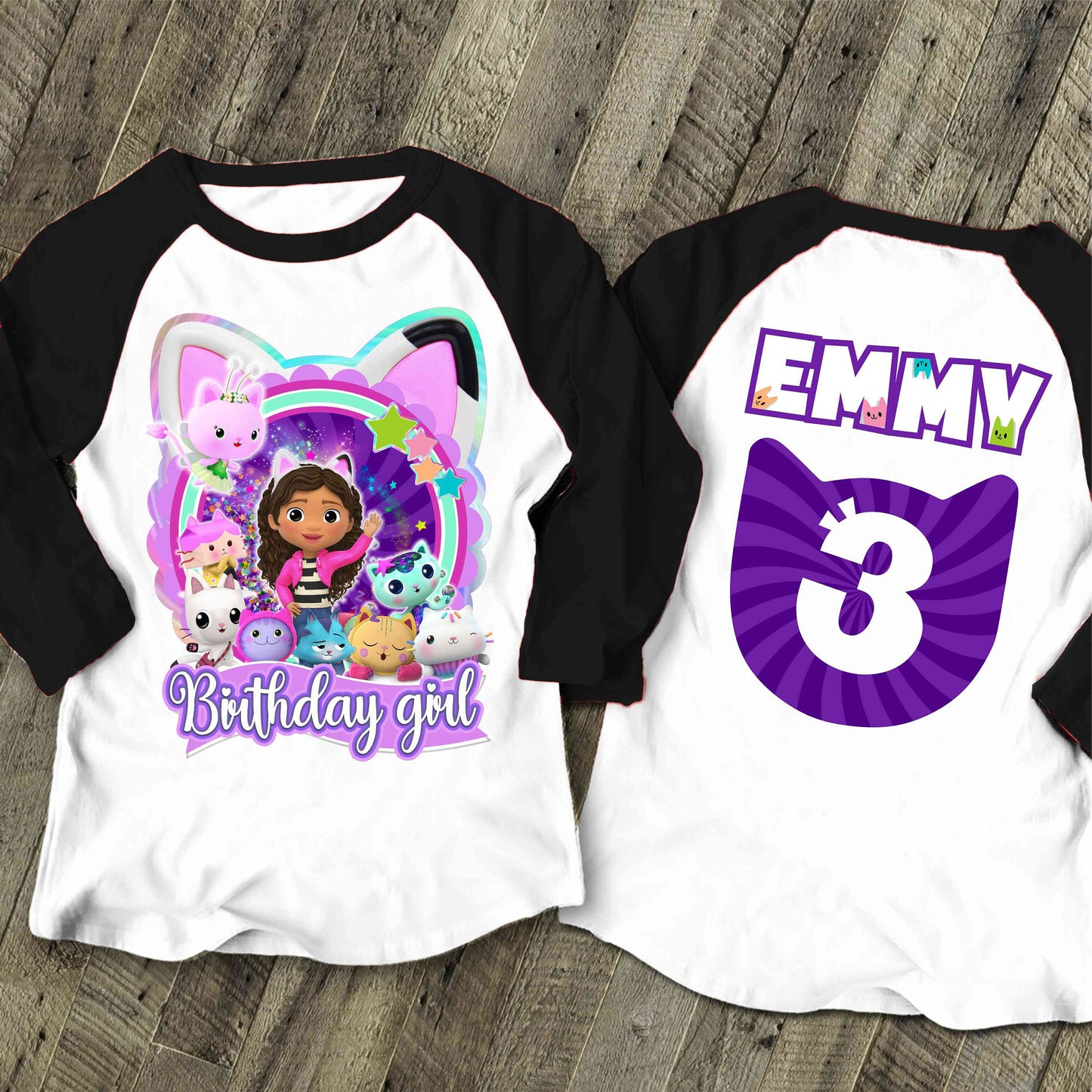 Dollhouse Birthday T Shirt, Gabby Theme Party Shirt , Gift Birthday Shirt, family tees Custom