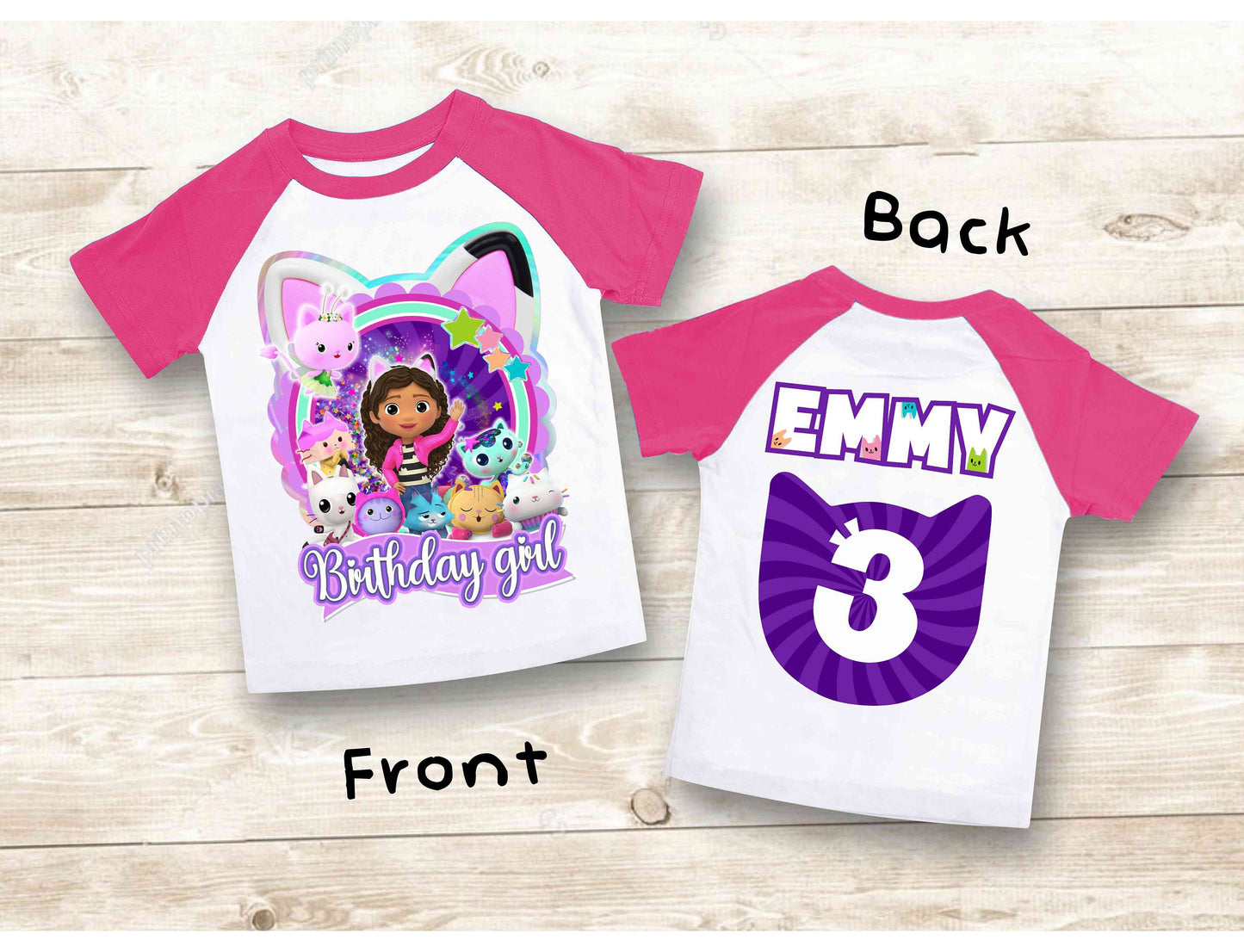 Dollhouse Birthday T Shirt, Gabby Theme Party Shirt , Gift Birthday Shirt, family tees Custom