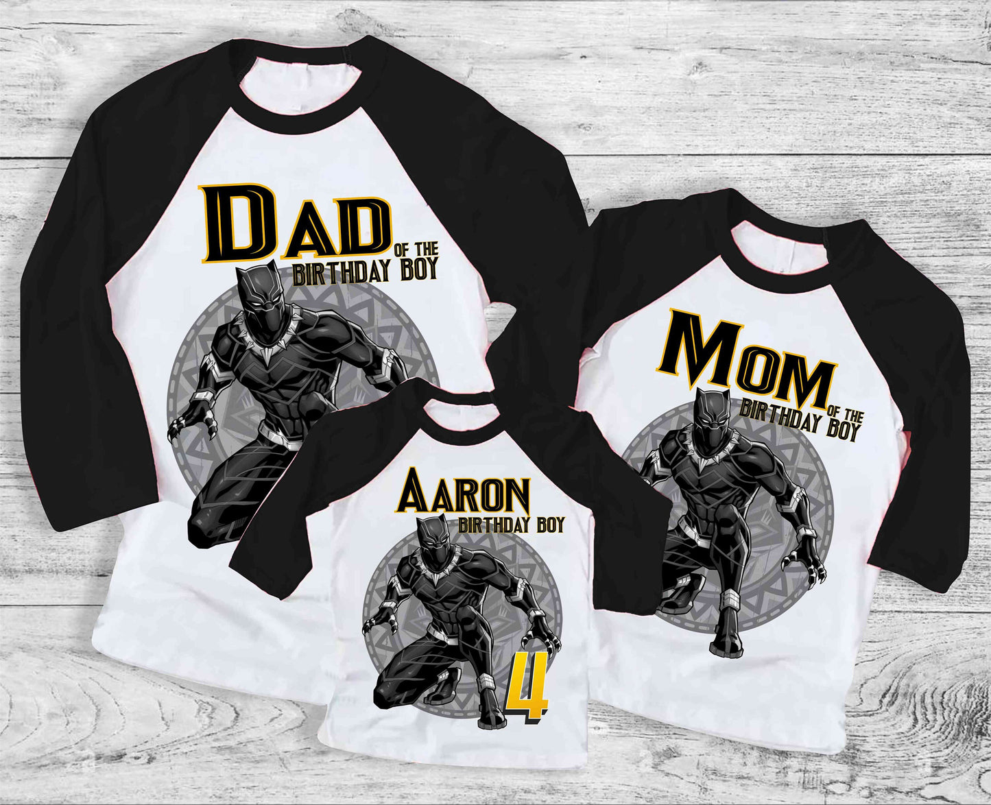 Warrior Panther Birthday T Shirt, Comics Birthday shirt, Personalized shirt Kids, family tees Custom