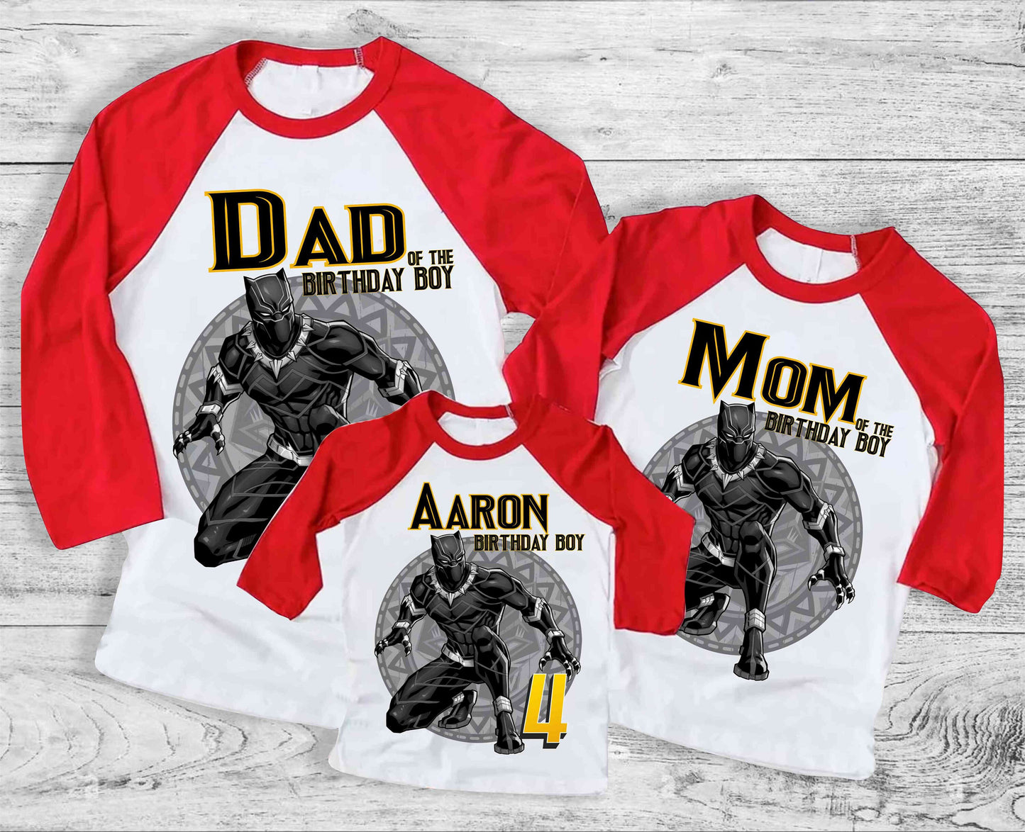 Warrior Panther Birthday T Shirt, Comics Birthday shirt, Personalized shirt Kids, family tees Custom