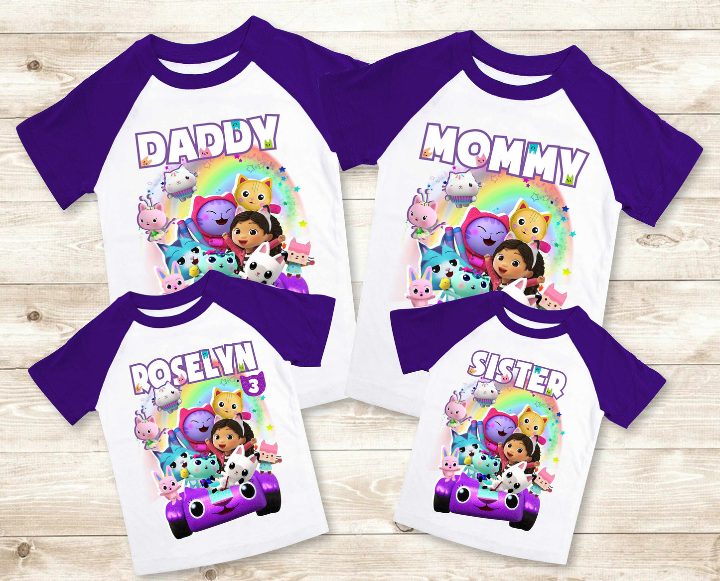 Dollhouse Family Birthday T Shirt, Gabby Theme Party Shirt , Gift Birthday Shirt, family tees Custom