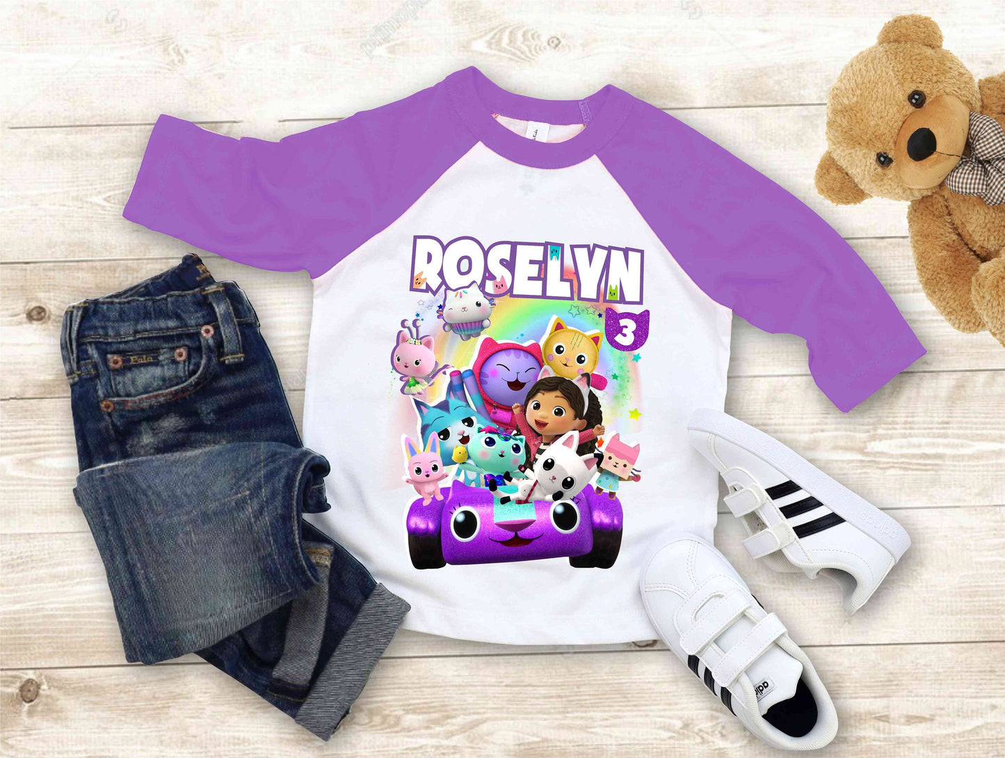 Dollhouse Birthday T Shirt, Gabby Theme Party Shirt , Gift Birthday Shirt, family tees Custom