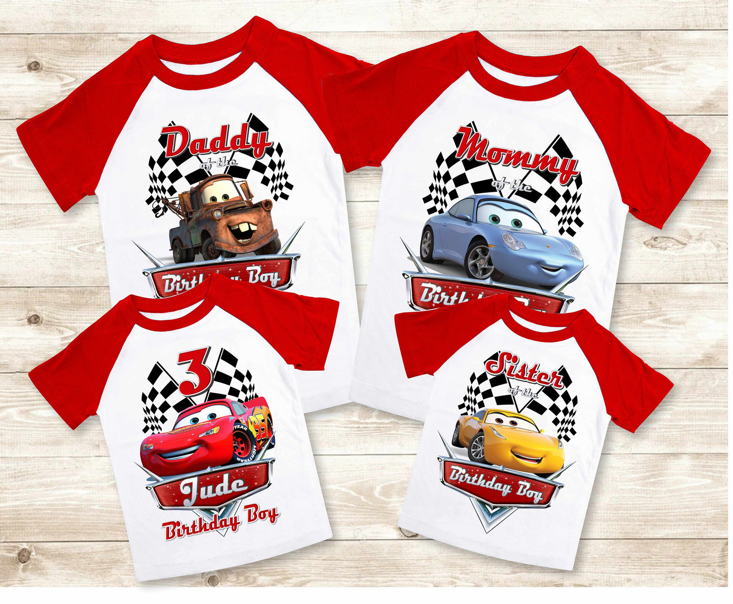 Cars Family Birthday Shirt, Lightning Mcqueen theme Party, Gift Birthday Shirt, family tees Custom