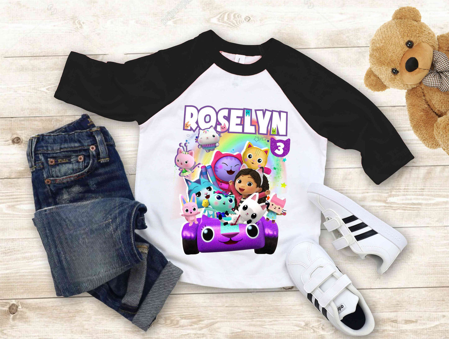 Dollhouse Birthday T Shirt, Gabby Theme Party Shirt , Gift Birthday Shirt, family tees Custom