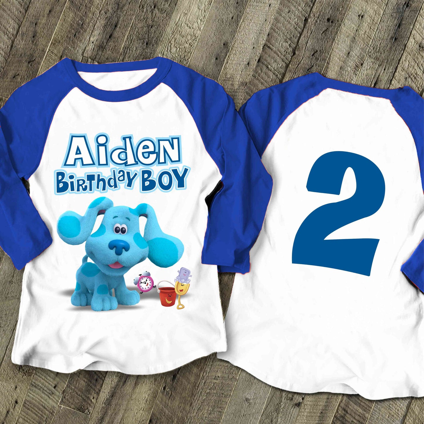 Blue Clue  Inspired Birthday T Shirt, Blue Clue theme Party, Gift Birthday Shirt, family tees Custom
