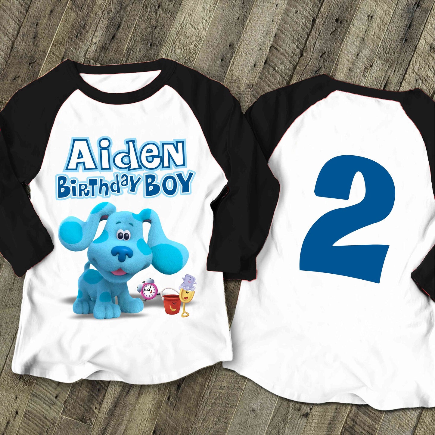 Blue Clue  Inspired Birthday T Shirt, Blue Clue theme Party, Gift Birthday Shirt, family tees Custom