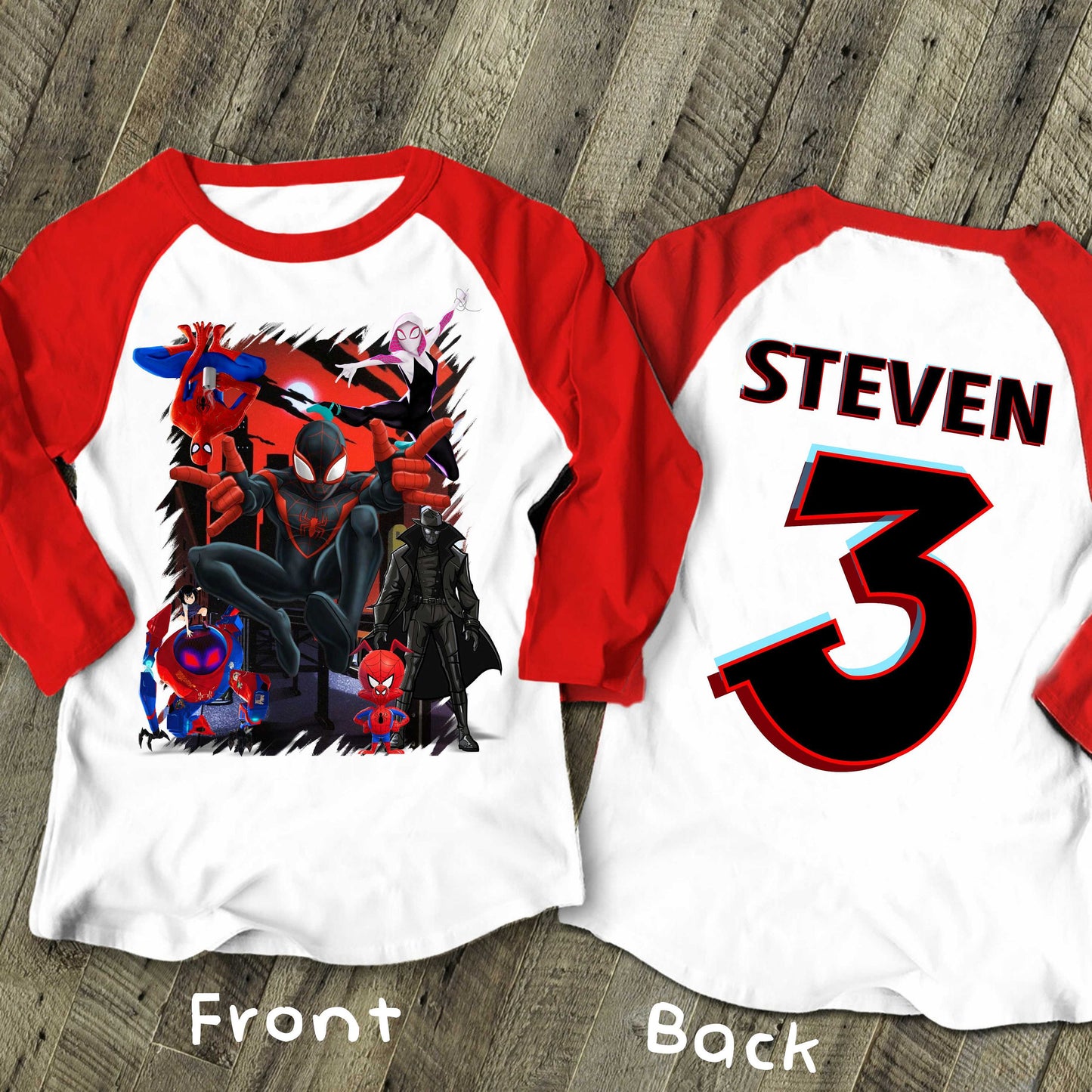 Spiderman Inspired Birthday T Shirt, Miles Morales theme Party, Gift Birthday Shirt, family tees Custom