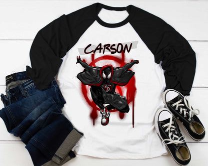 Spiderman Inspired Birthday T Shirt, Spidey & His friends theme Party, Gift Birthday Shirt, family tees Custom