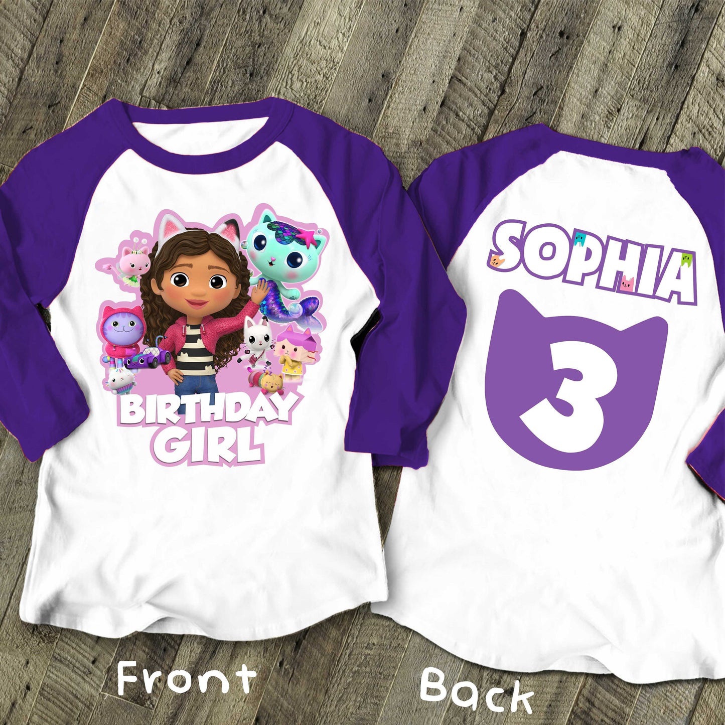 Dollhouse Birthday T Shirt, Gabby Theme Party Shirt , Gift Birthday Shirt, family tees Custom