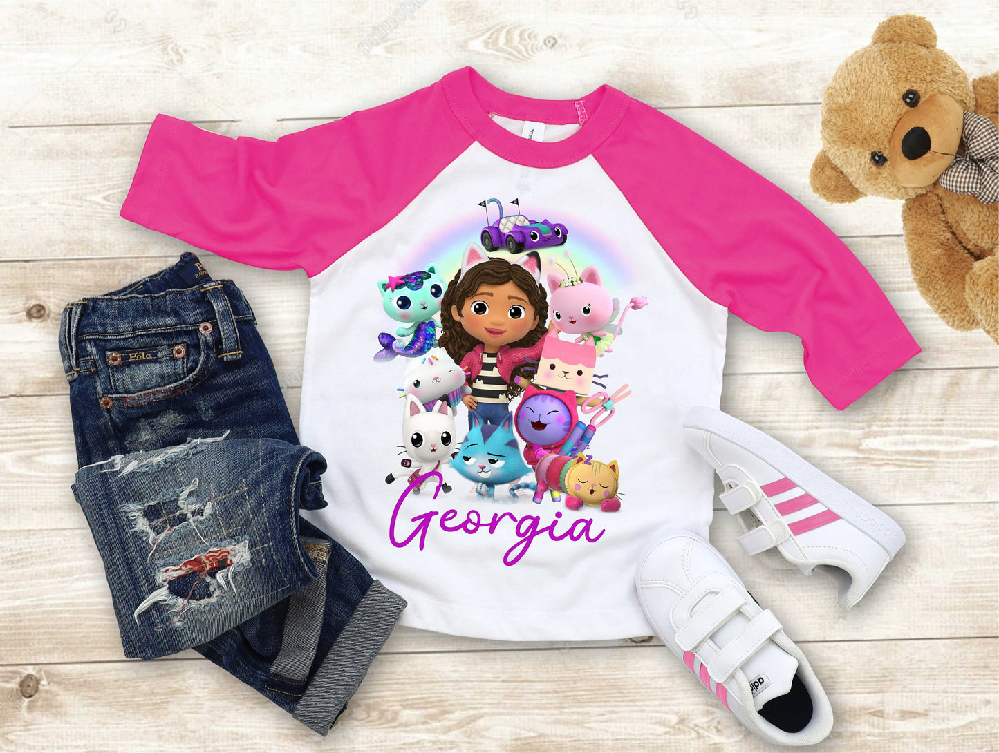Dollhouse Birthday T Shirt, Gabby Theme Party Shirt , Gift Birthday Shirt, family tees Custom