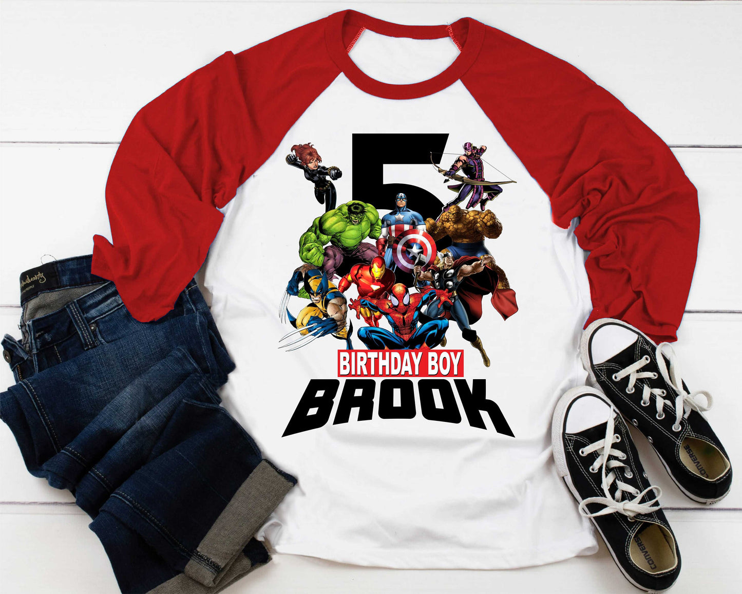 Superhero Comic Birthday T Shirt, Superhero theme Party, Iron Man, Hulk Personalized shirt Kids, family tees Custom