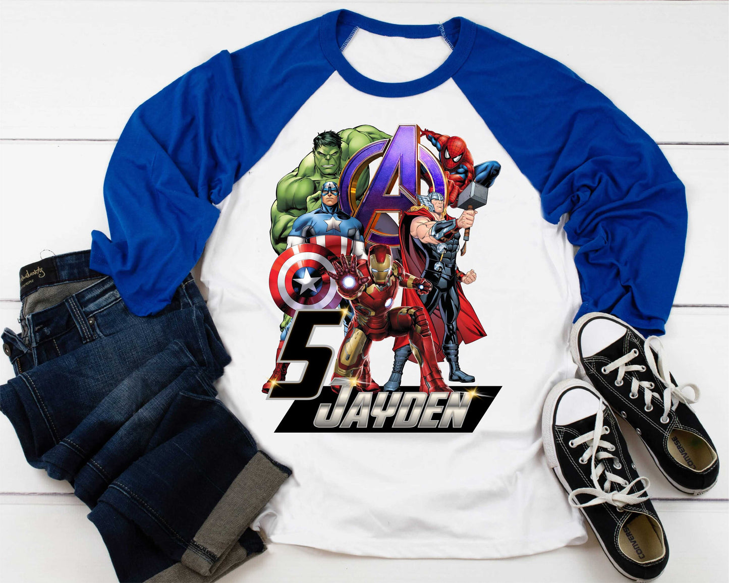 Superhero Comic Birthday T Shirt, Superhero theme Party, Iron Man, Hulk Personalized shirt Kids, family tees Custom
