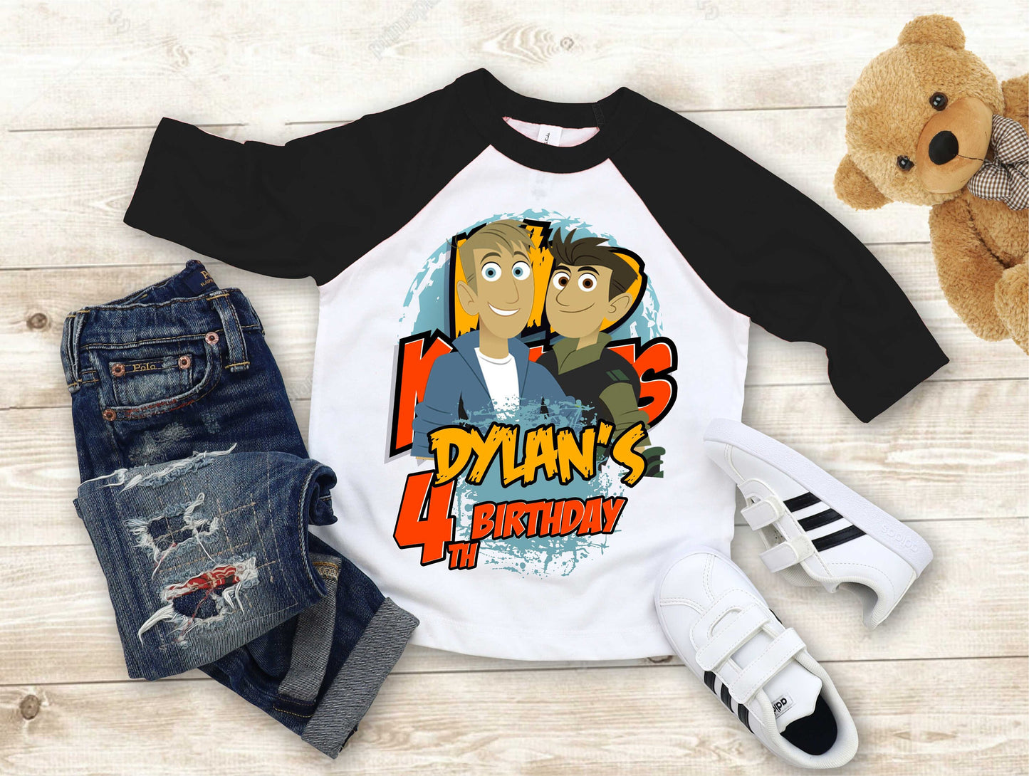 Wild Kratt Birthday T Shirt, Wild Kratts theme Party, Gift Birthday Shirt, family tees Custom