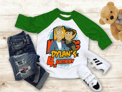 Wild Kratt Birthday T Shirt, Wild Kratts theme Party, Gift Birthday Shirt, family tees Custom