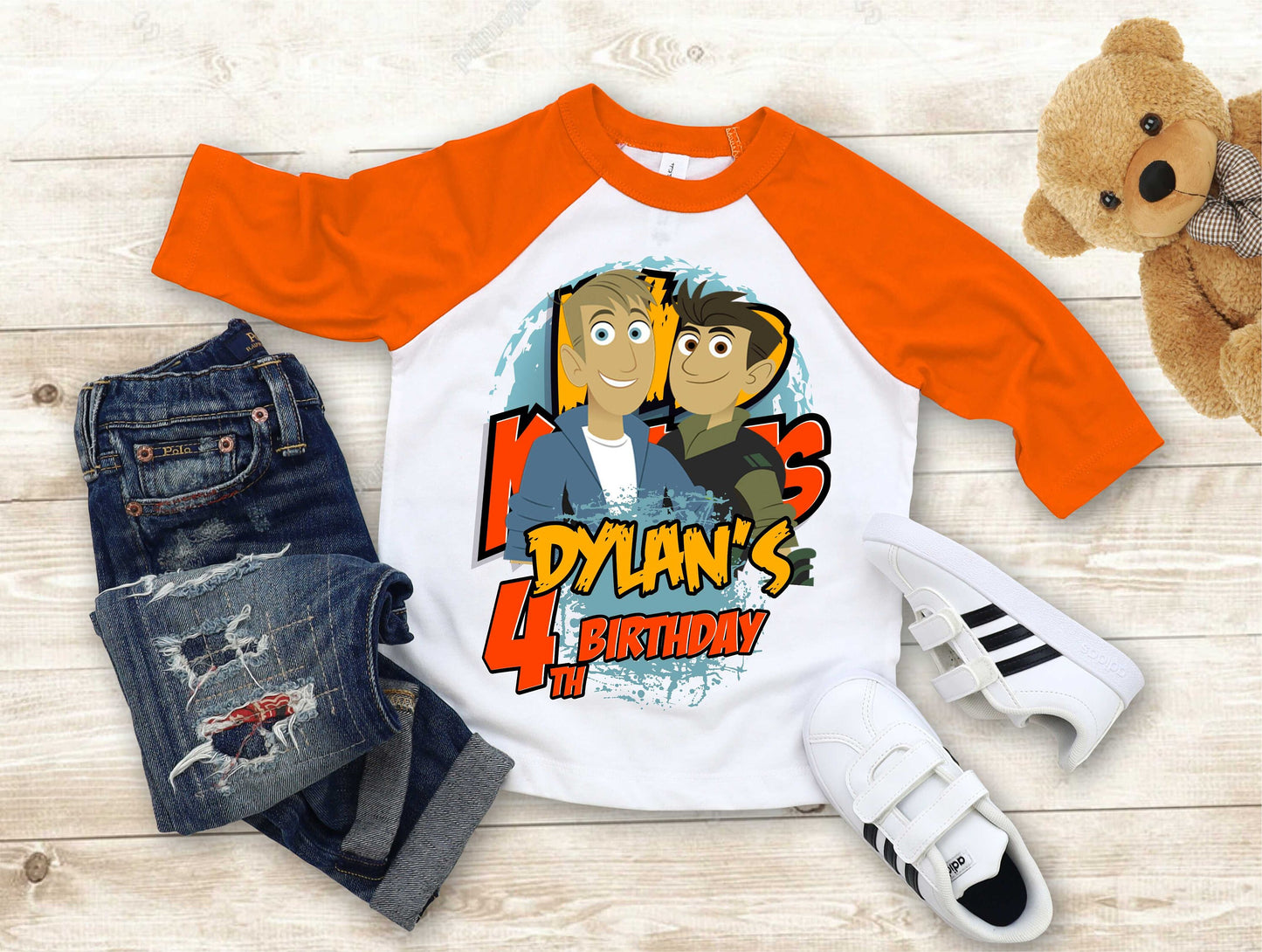 Wild Kratt Birthday T Shirt, Wild Kratts theme Party, Gift Birthday Shirt, family tees Custom