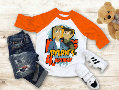 Wild Kratt Birthday T Shirt, Wild Kratts theme Party, Gift Birthday Shirt, family tees Custom