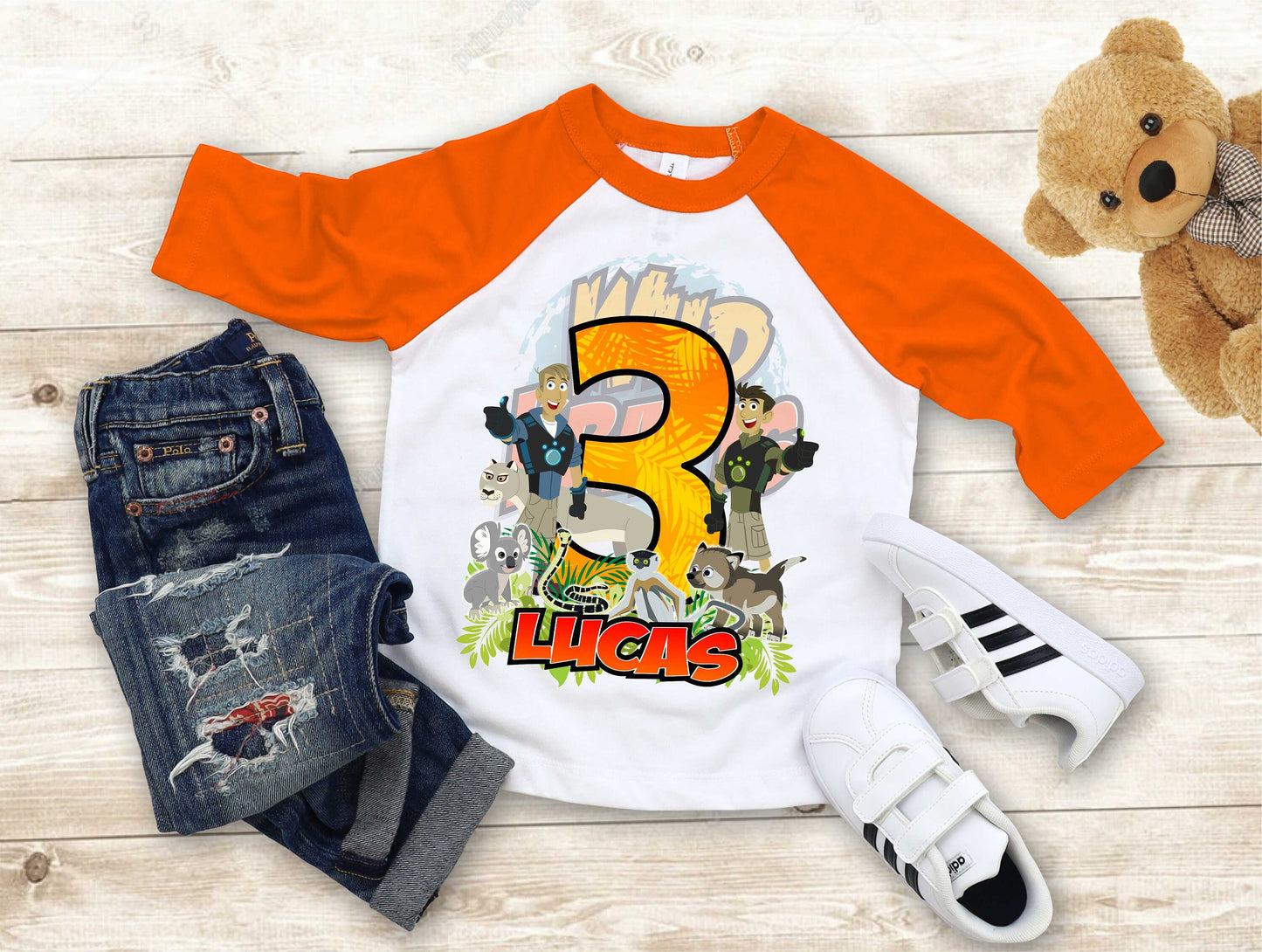Wild Kratt Birthday T Shirt, Wild Kratts theme Party, Gift Birthday Shirt, family tees Custom