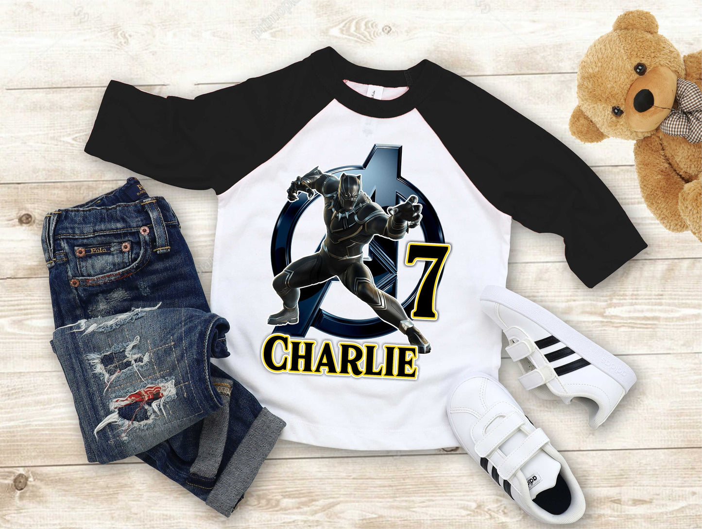 Warrior Panther Birthday T Shirt Comics Birthday shirt Personalized shirt Kids family tees Custom