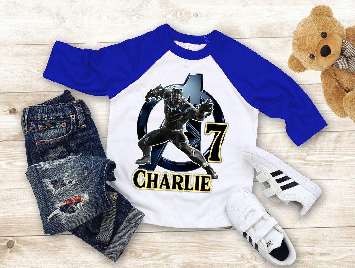 Warrior Panther Birthday T Shirt Comics Birthday shirt Personalized shirt Kids family tees Custom