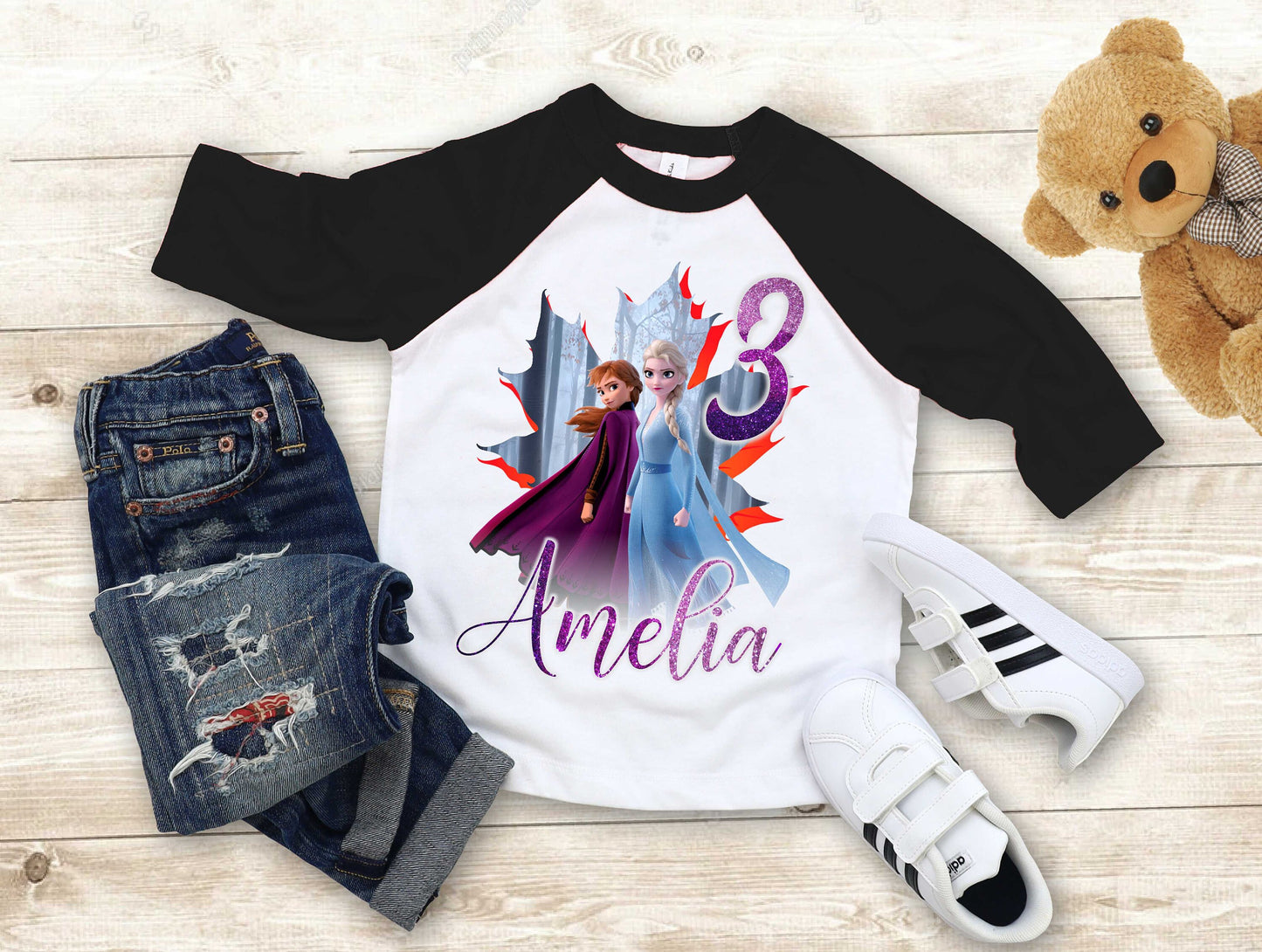 Princess Frozen Birthday T Shirt, Elsa Olaf theme Party, Gift Birthday Shirt, family tees Custom