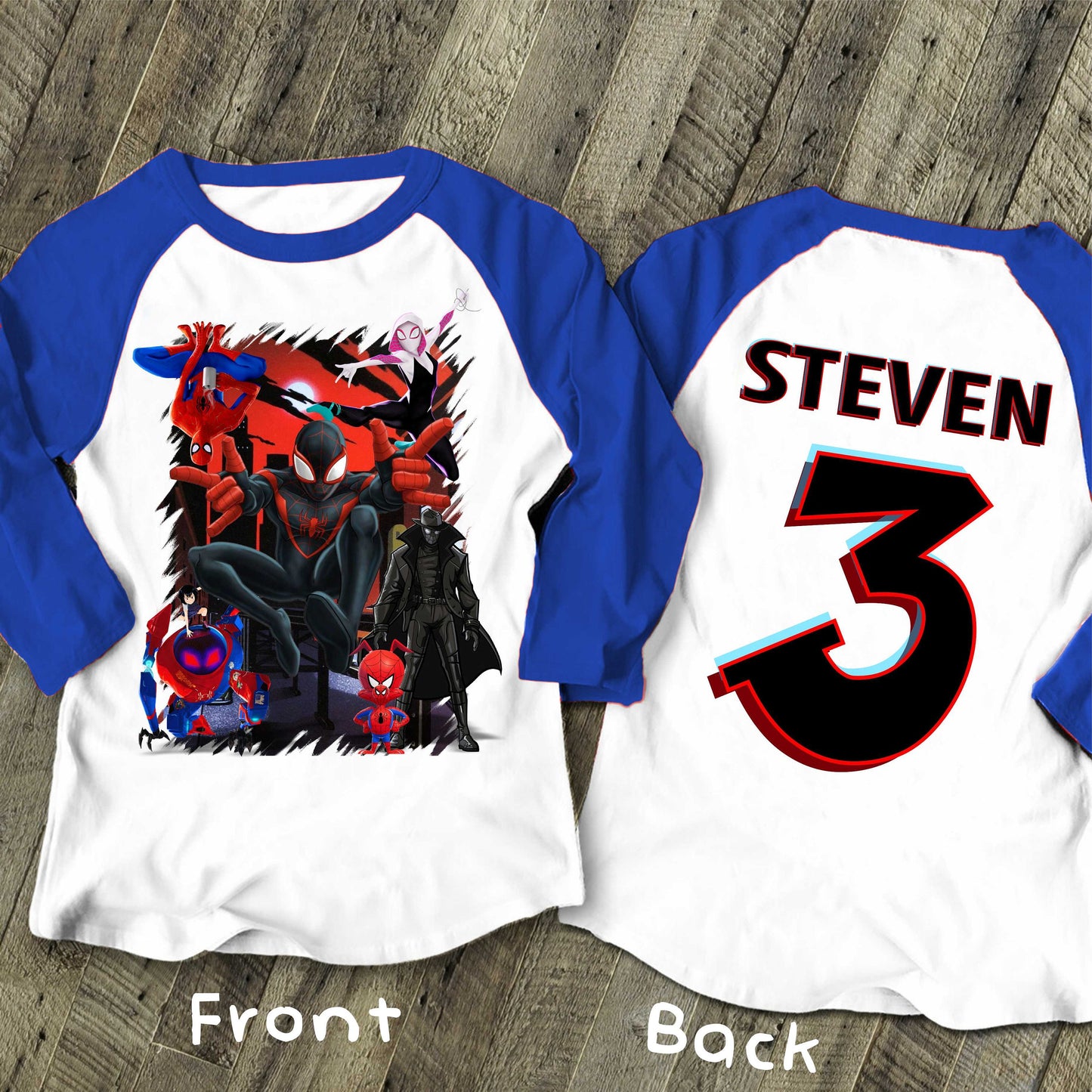 Spiderman Inspired Birthday T Shirt, Miles Morales theme Party, Gift Birthday Shirt, family tees Custom